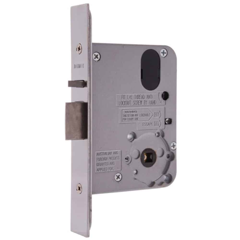 Lockwood Synergy 3572 Series Primary Mortice Lock Satin Chrome - 60mm Backset (3572SC) - Image 1