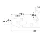 Lenlok C-702 Sliding Door Hook Throw Cylinder & Turn Kit - 28mm Bolt (C-702CTHT) - Thumbnail Image 2