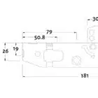 Lenlok C-702 Hinged Door Short Throw Double Cylinder Kit - 22mm Bolt (C-702DCST) - Thumbnail Image 2