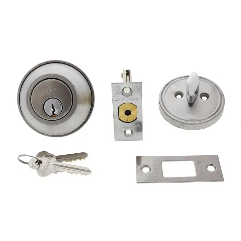 carbine single sided deadbolt, carbine alb deadbolt, commercial single cylinder deadbolt, ansi grade 2 deadbolt, thumbturn commercial deadbolt australia, surface mounted deadbolt carbine, carbine commercial deadbolt single sided