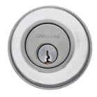 Carbine circular lock cylinder in satin chrome
