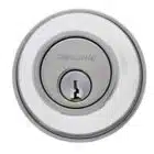Carbine circular lock cylinder in satin chrome