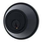 Matte black deadbolt lock cylinder, Carbine, all black finish