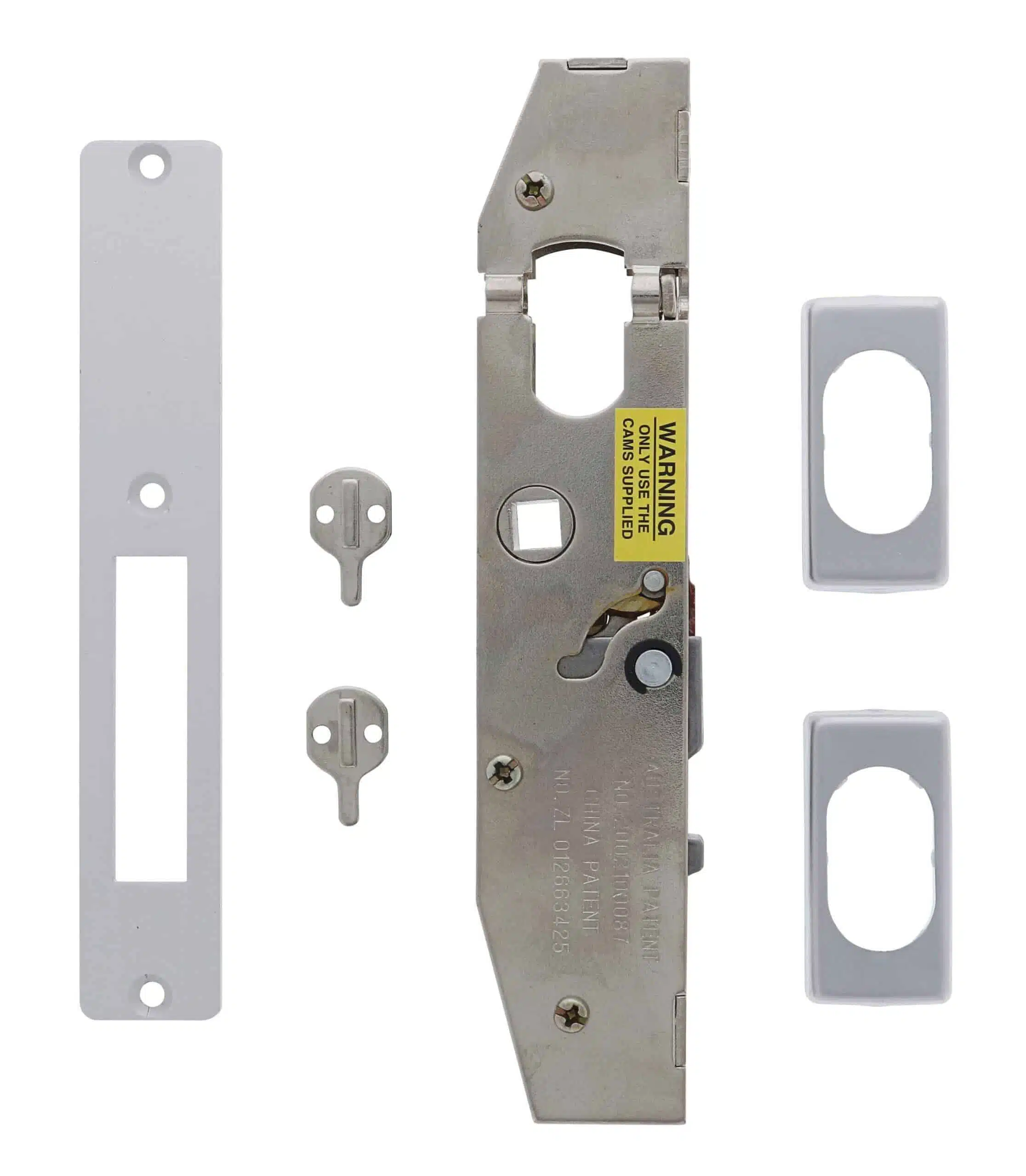 Lenlok C-702 Sliding Door Hook Throw Mortice Lock Body - 28mm Bolt (C-702BHT) - Image 1
