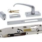Lenlok C-702 Sliding Door Hook Throw Escape Lever & Cylinder Kit (C-702CLHT) - Thumbnail Image 2