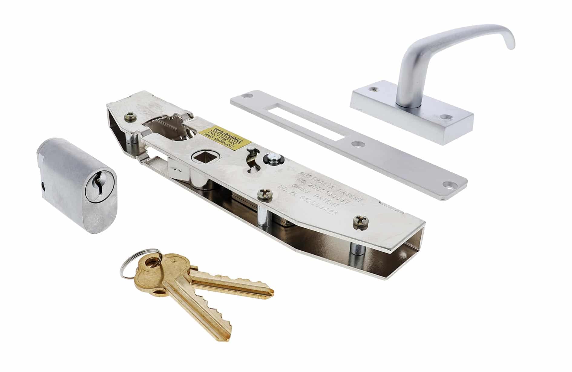 Lenlok C-702 Hinged Door Short Throw Escape Lever & Cylinder Kit - 22mm (C-702CLST) - Image 3
