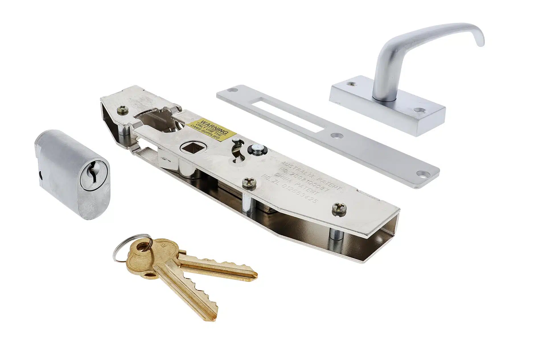 Lenlok C-702 Hinged Door Short Throw Escape Lever & Cylinder Kit - 22mm (C-702CLST) - Image 3
