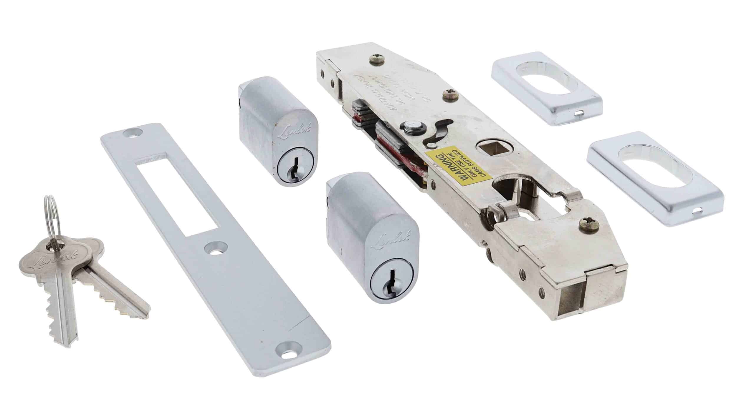 Lenlok C-702 Sliding Door Hook Throw Double Cylinder Kit - 28mm Bolt (C-702DCHT) - Image 4