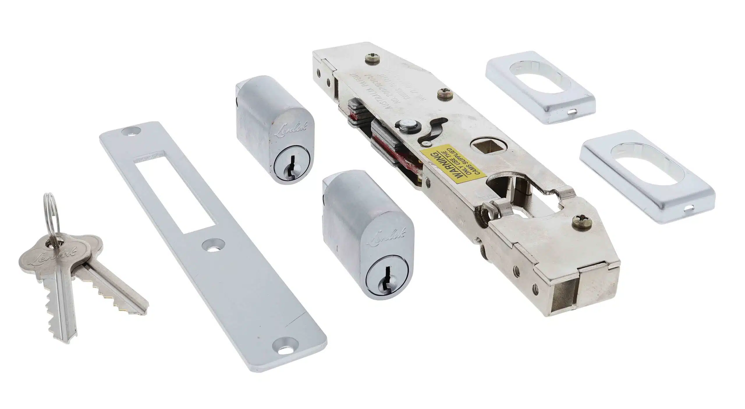 Lenlok C-702 Sliding Door Hook Throw Double Cylinder Kit - 28mm Bolt (C-702DCHT) - Image 4