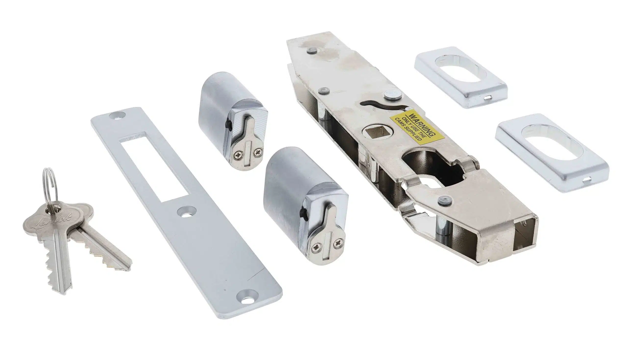 Lenlok C-702 Sliding Door Hook Throw Double Cylinder Kit - 28mm Bolt (C-702DCHT) - Image 3