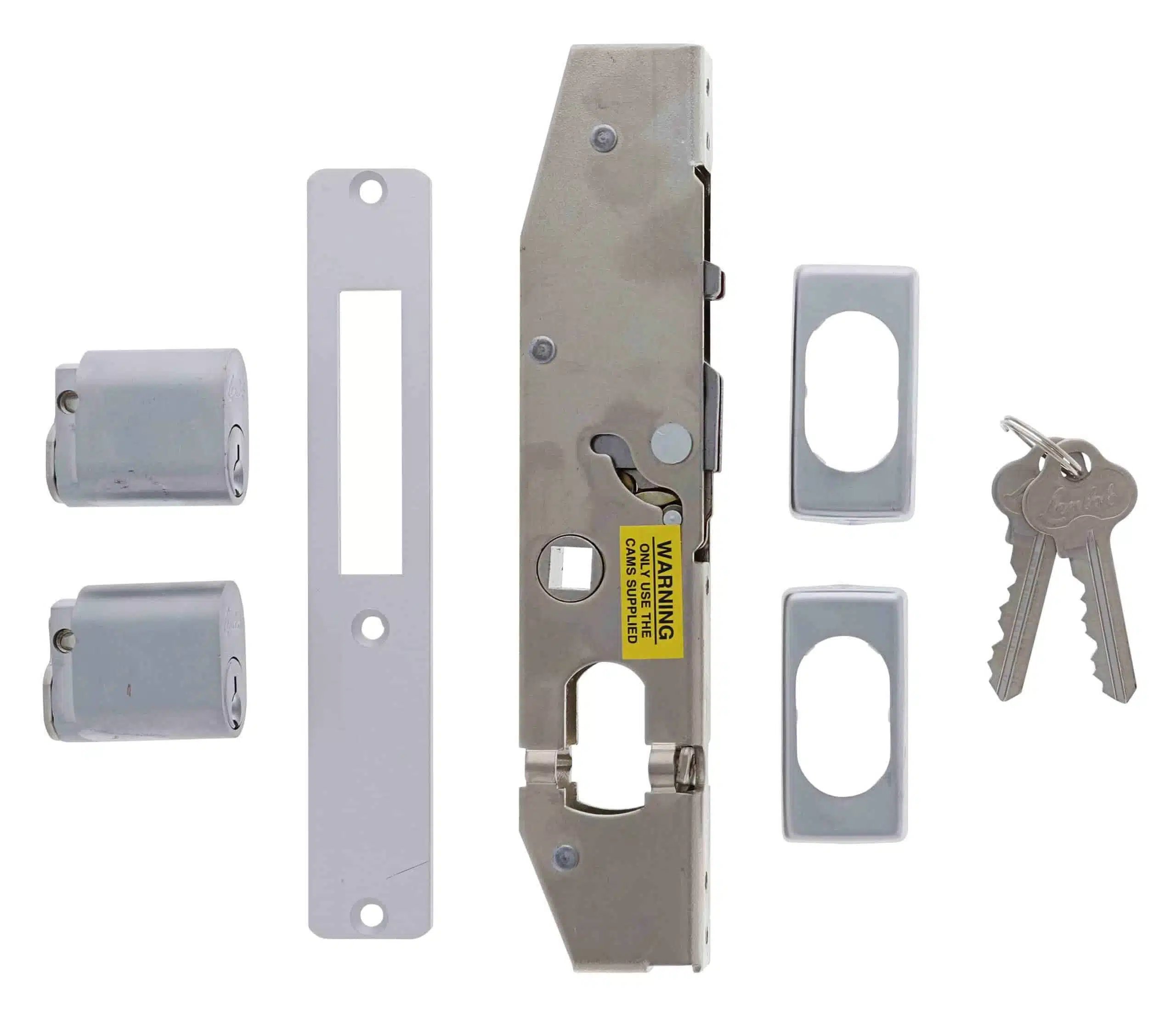 Lenlok C-702 Sliding Door Hook Throw Double Cylinder Kit - 28mm Bolt (C-702DCHT) - Image 1