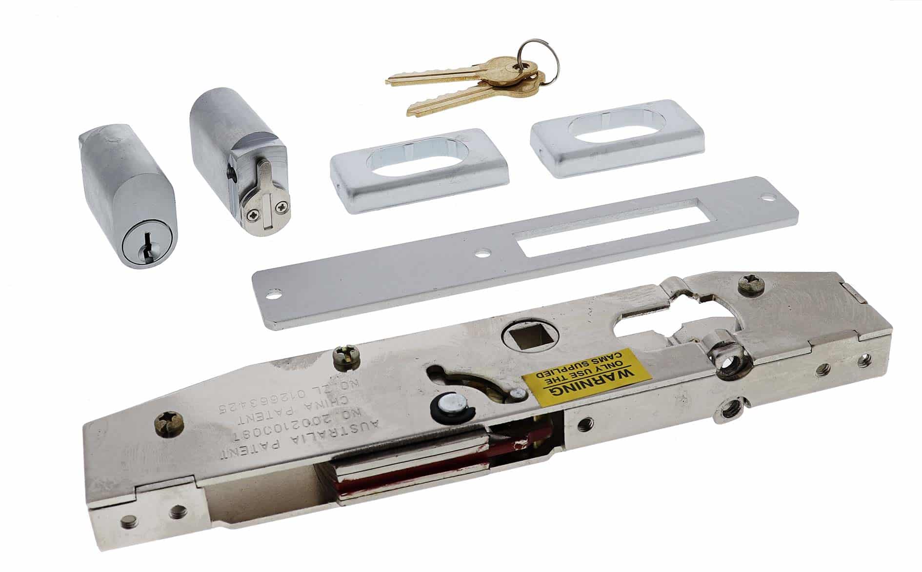 Lenlok C-702 Hinged Door Short Throw Double Cylinder Kit - 22mm Bolt (C-702DCST) - Image 3