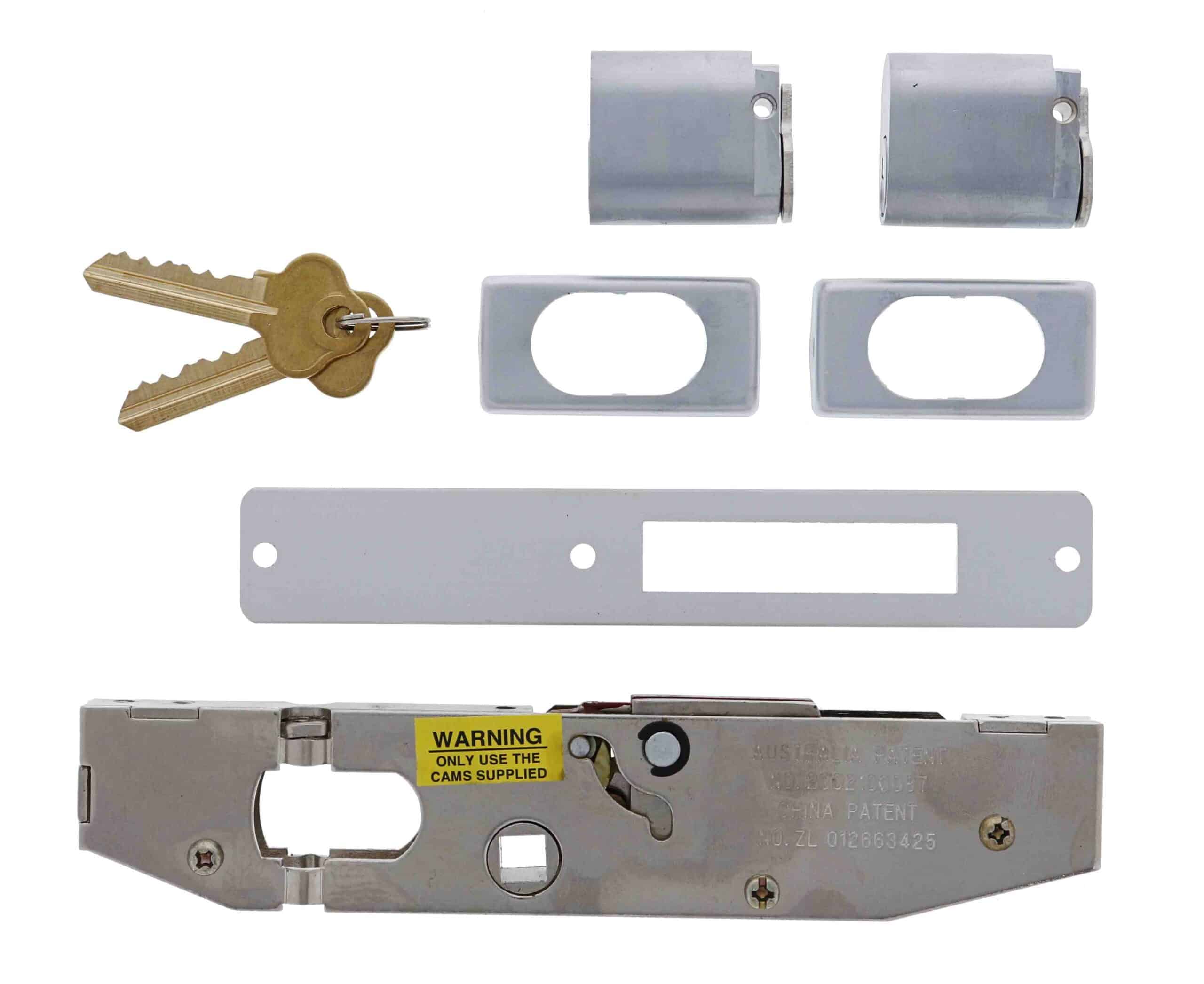 Lenlok C-702 Hinged Door Short Throw Double Cylinder Kit - 22mm Bolt (C-702DCST) - Image 1