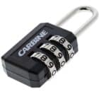 C383-BK-DP, luggage padlock, carbine padlock, combination padlock, carbine 22mm combination padlock