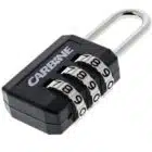 C383-BK-DP, luggage padlock, carbine padlock, combination padlock, carbine 22mm combination padlock