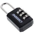 C383-BK-DP, luggage padlock, carbine padlock, combination padlock, carbine 22mm combination padlock