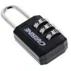 C383-BK-DP, luggage padlock, carbine padlock, combination padlock, carbine 22mm combination padlock