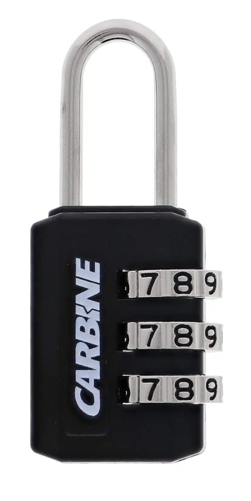 C383-BK-DP, luggage padlock, carbine padlock, combination padlock, carbine 22mm combination padlock