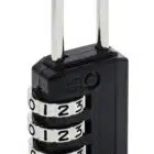 C383-BK-DP, luggage padlock, carbine padlock, combination padlock, carbine 22mm combination padlock