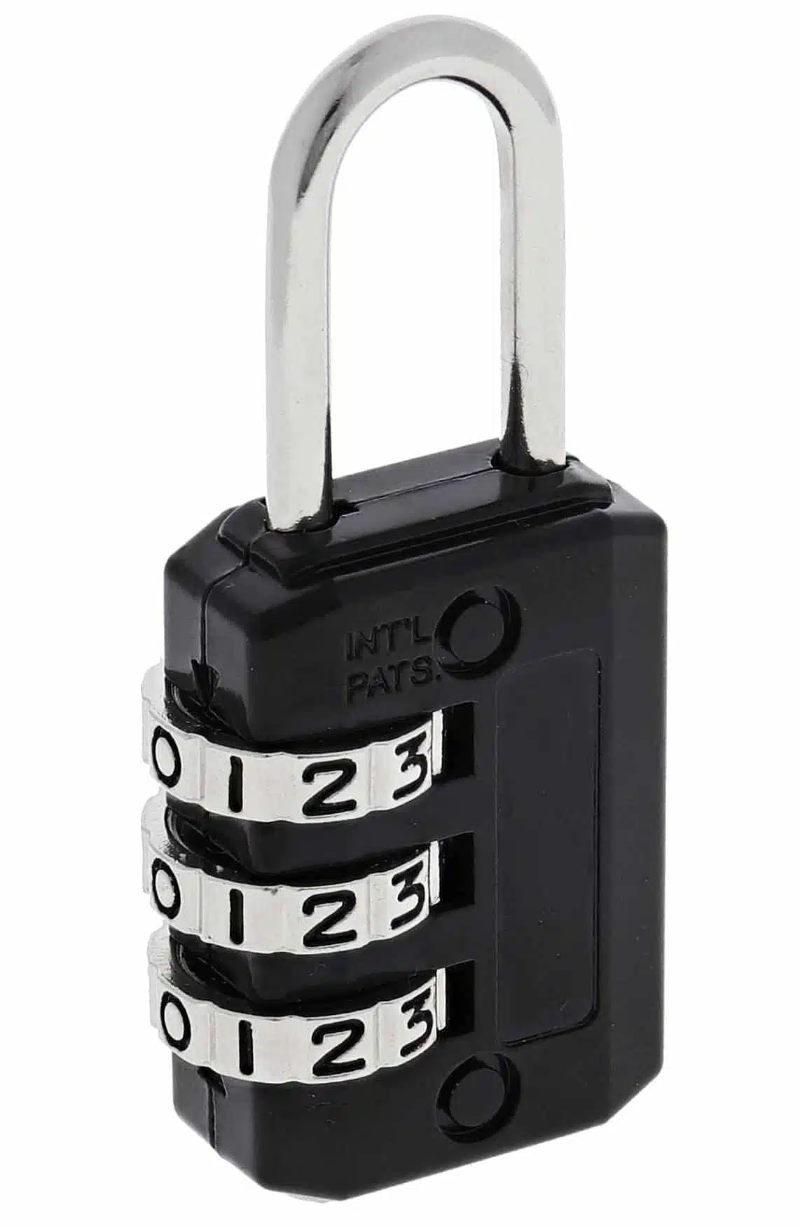 C383-BK-DP, luggage padlock, carbine padlock, combination padlock, carbine 22mm combination padlock