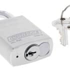 C45-AS, carbine c45 silver aluminium padlock, carbine c45 padlock, c45-as padlock, silver aluminium padlock 30mm, lightweight commercial padlock, 8mm moly shackle aluminium padlock, safety lockout padlock australia