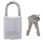 C45-AS, carbine c45 silver aluminium padlock, carbine c45 padlock, c45-as padlock, silver aluminium padlock 30mm, lightweight commercial padlock, 8mm moly shackle aluminium padlock, safety lockout padlock australia