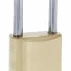 C45-BR-50, carbine c45 brass padlock 50mm, carbine c45 padlock, extended shackle brass padlock, 50mm moly shackle padlock, carbine c45-br 50mm, commercial open shackle padlock, 8mm brass padlock australia