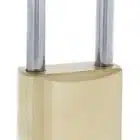 C45-BR-50, carbine c45 brass padlock 50mm, carbine c45 padlock, extended shackle brass padlock, 50mm moly shackle padlock, carbine c45-br 50mm, commercial open shackle padlock, 8mm brass padlock australia