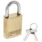 C45-BR-SS, carbine c45 brass padlock, carbine c45 padlock, marine brass padlock, stainless shackle brass padlock, 30mm ss shackle padlock, weatherproof commercial brass padlock, 8mm shackle padlock australia