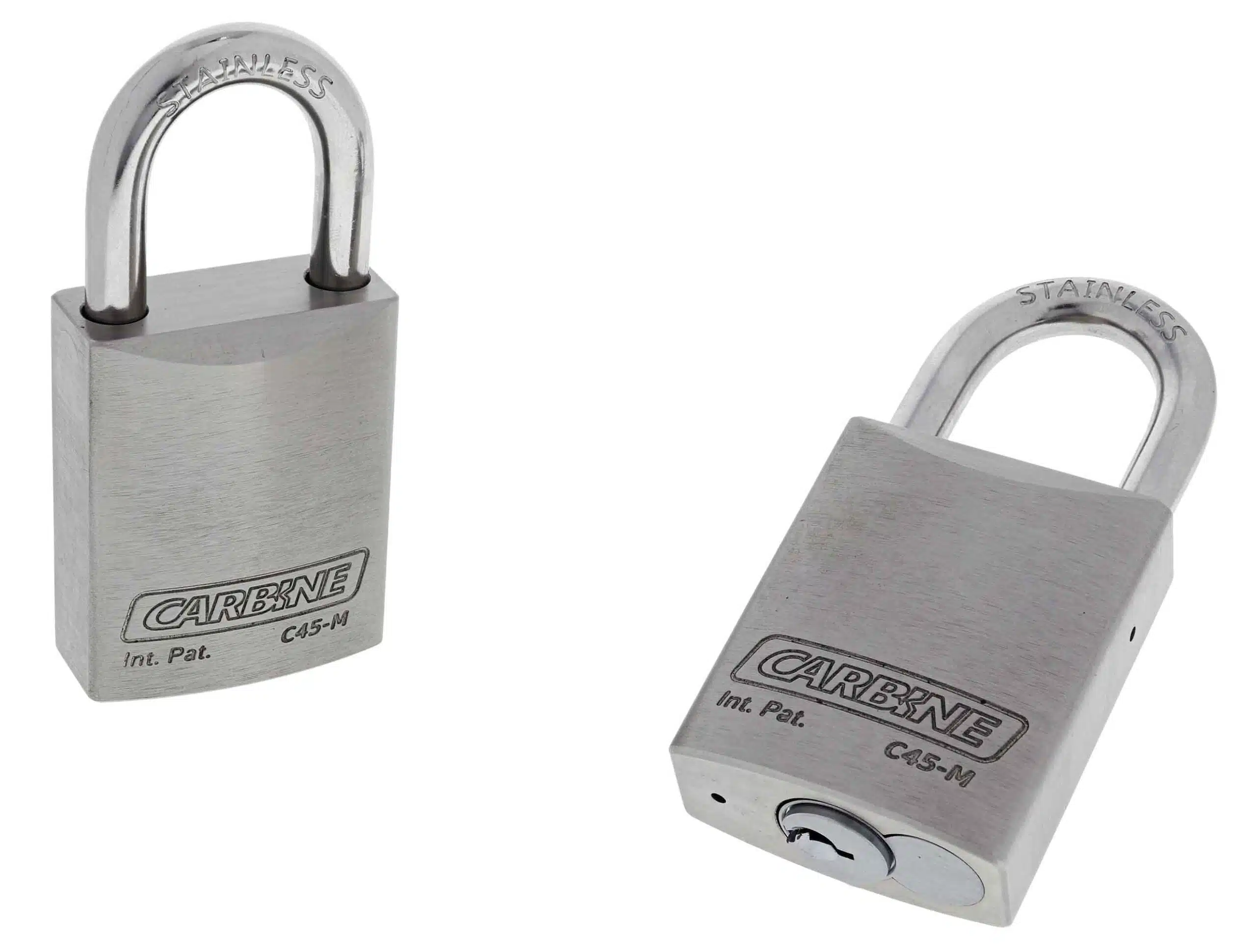 C45-M, carbine c45 marine padlock, carbine c45 padlock, marine stainless steel padlock, 30mm stainless shackle padlock, weatherproof marine padlock, 8mm stainless shackle padlock australia, coastal gate padlock