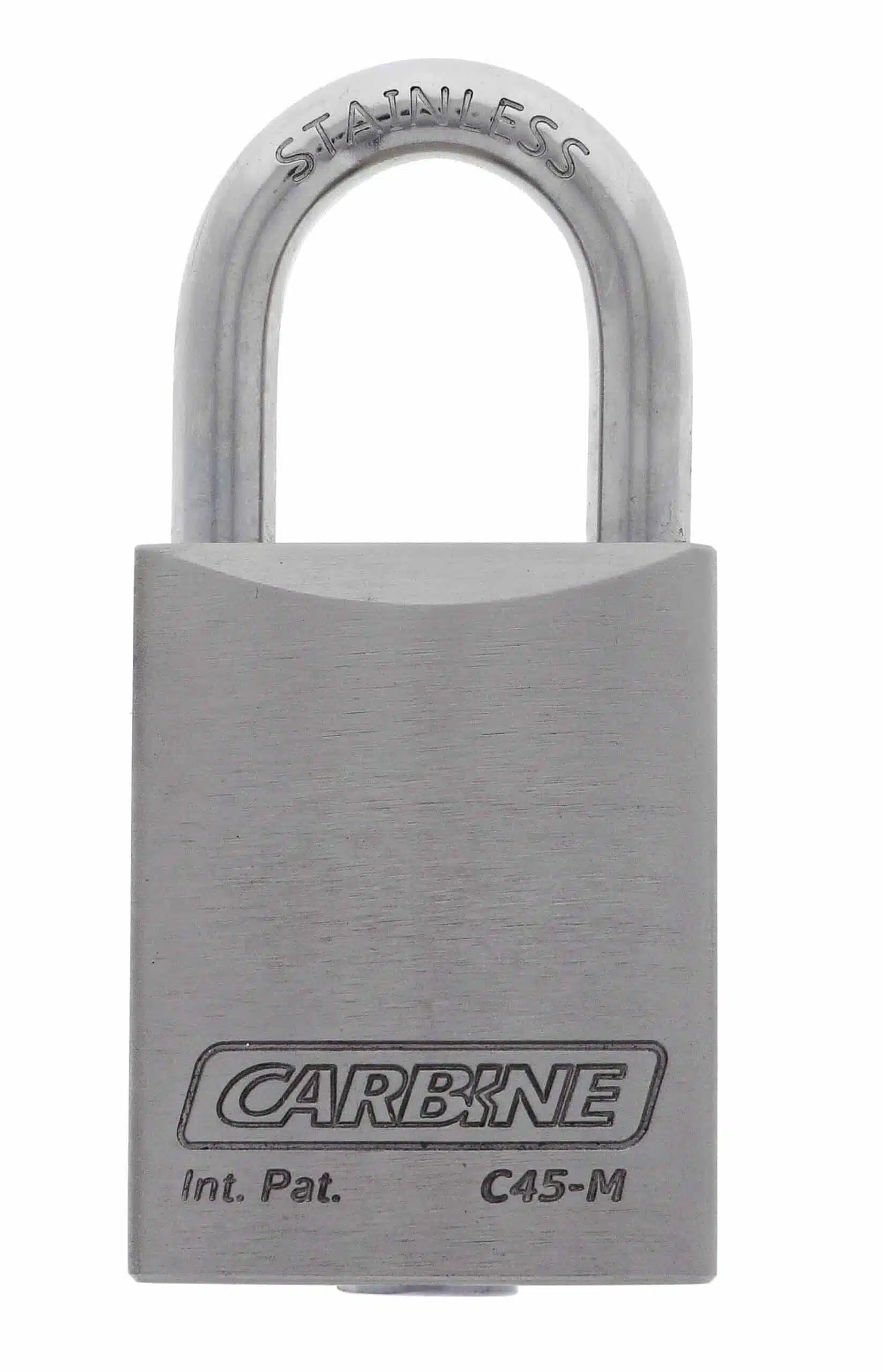 C45-M, carbine c45 marine padlock, carbine c45 padlock, marine stainless steel padlock, 30mm stainless shackle padlock, weatherproof marine padlock, 8mm stainless shackle padlock australia, coastal gate padlock