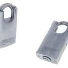 C45-SP, carbine c45 protected padlock, carbine c45 padlock, shrouded steel padlock 8mm, protected shackle padlock, 8mm moly shackle padlock, commercial closed shackle padlock australia, anti drill steel padlock 45mm