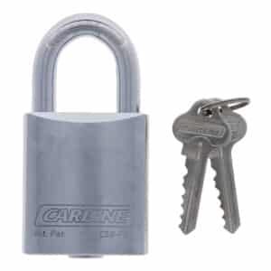 C50-FE, carbine c50 steel padlock, carbine c50 padlock, 30mm moly shackle padlock, commercial steel padlock, heavy duty open shackle padlock, 9.5mm shackle padlock australia, rekeyable steel padlock