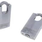 C50-SP, carbine c50 protected padlock, carbine c50 padlock, shrouded steel padlock, protected shackle padlock, 9.5mm moly shackle padlock, commercial closed shackle padlock australia, anti drill steel padlock