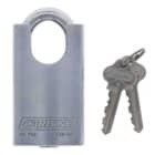 C50-SP, carbine c50 protected padlock, carbine c50 padlock, shrouded steel padlock, protected shackle padlock, 9.5mm moly shackle padlock, commercial closed shackle padlock australia, anti drill steel padlock