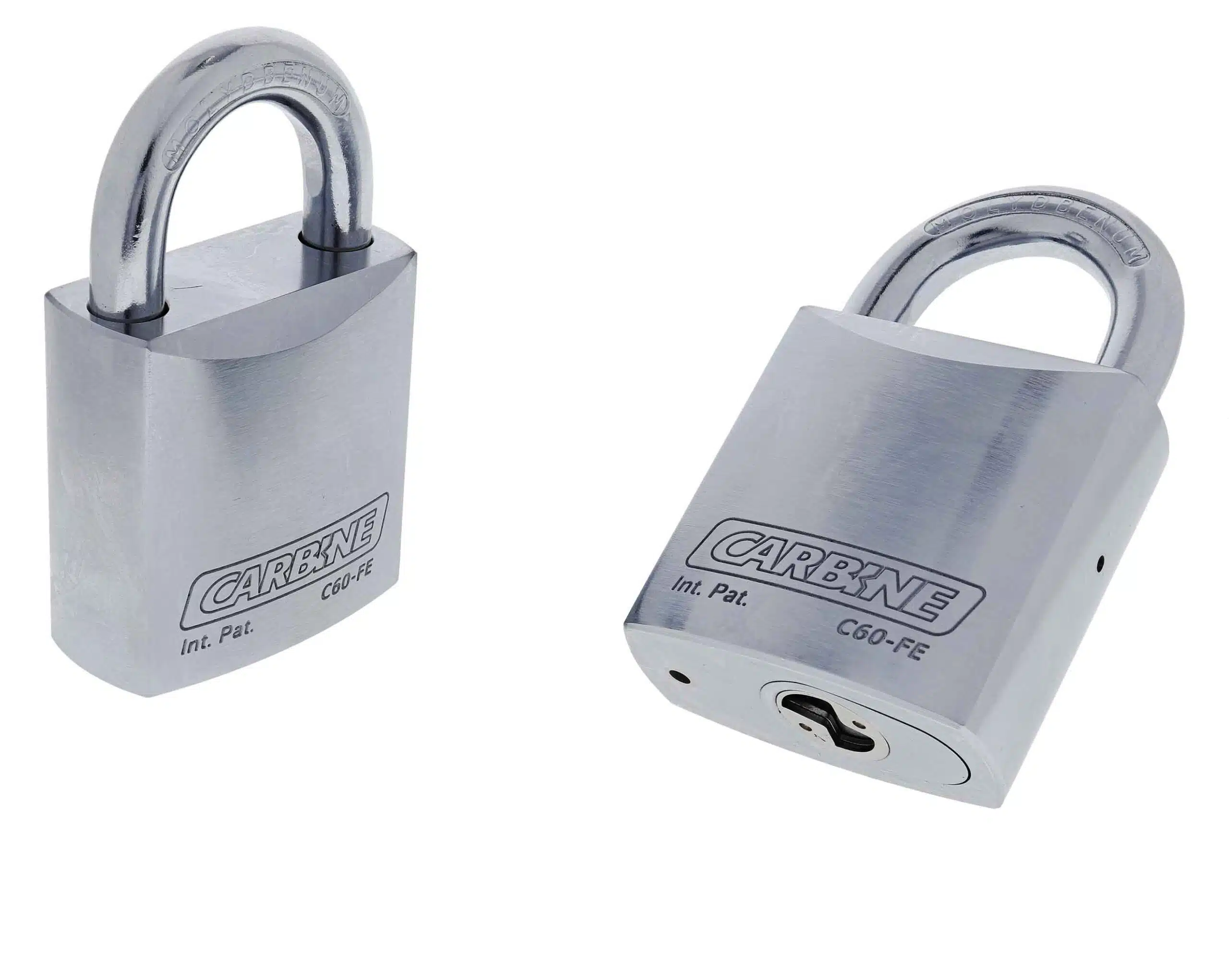 C60-FE, carbine c60 steel padlock, carbine c60 padlock, 27mm moly shackle padlock, commercial steel padlock, heavy duty open shackle padlock, 11mm shackle padlock australia, rekeyable steel padlock