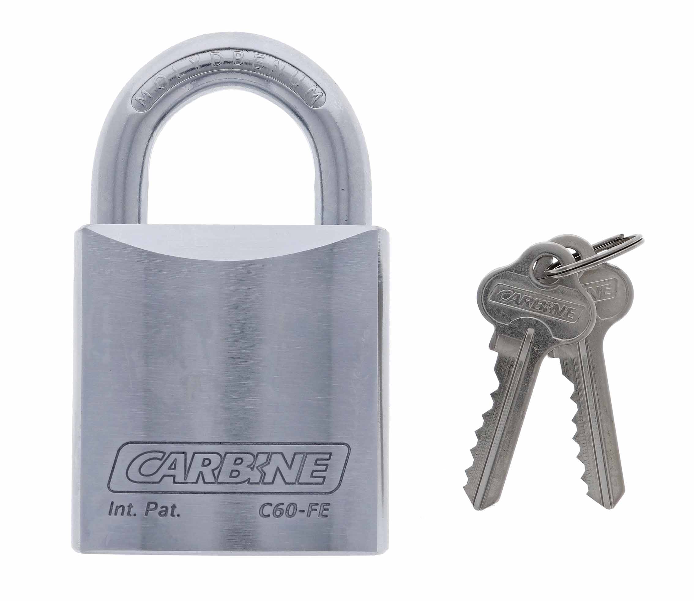 C60-FE, carbine c60 steel padlock, carbine c60 padlock, 27mm moly shackle padlock, commercial steel padlock, heavy duty open shackle padlock, 11mm shackle padlock australia, rekeyable steel padlock