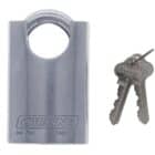 C60-SP, carbine c60 protected padlock, carbine c60 padlock, shrouded steel padlock, protected shackle padlock, 11mm moly shackle padlock, commercial closed shackle padlock australia, anti drill steel padlock