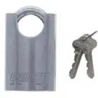 C60-SP, carbine c60 protected padlock, carbine c60 padlock, shrouded steel padlock, protected shackle padlock, 11mm moly shackle padlock, commercial closed shackle padlock australia, anti drill steel padlock