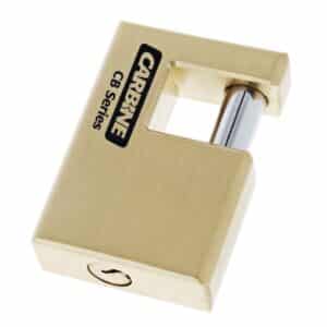 C606KD, carbine c606 padlock, carbine brass monoblock padlock, 63mm brass monoblock padlock, shutter padlock brass, rectangular monoblock padlock australia, horizontal shackle brass padlock, carbine c606 monoblock padlock