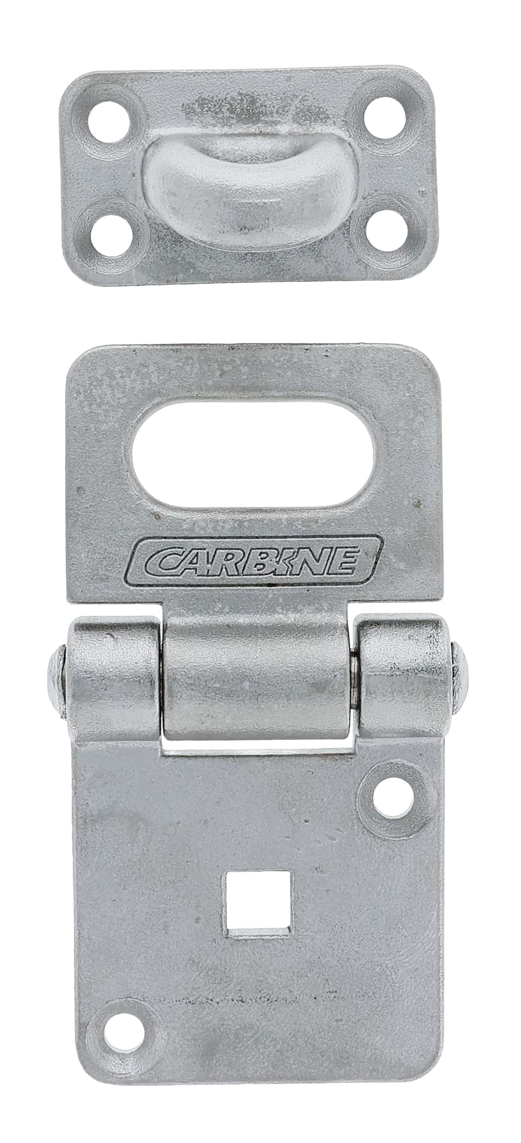 c7001, carbine c7001 heavy duty hasp, carbine c7001 hasp and staple, square mounting hasp and staple, heavy duty security hasp, 120mm hasp and staple, wide plate hasp, commercial gate hasp australia