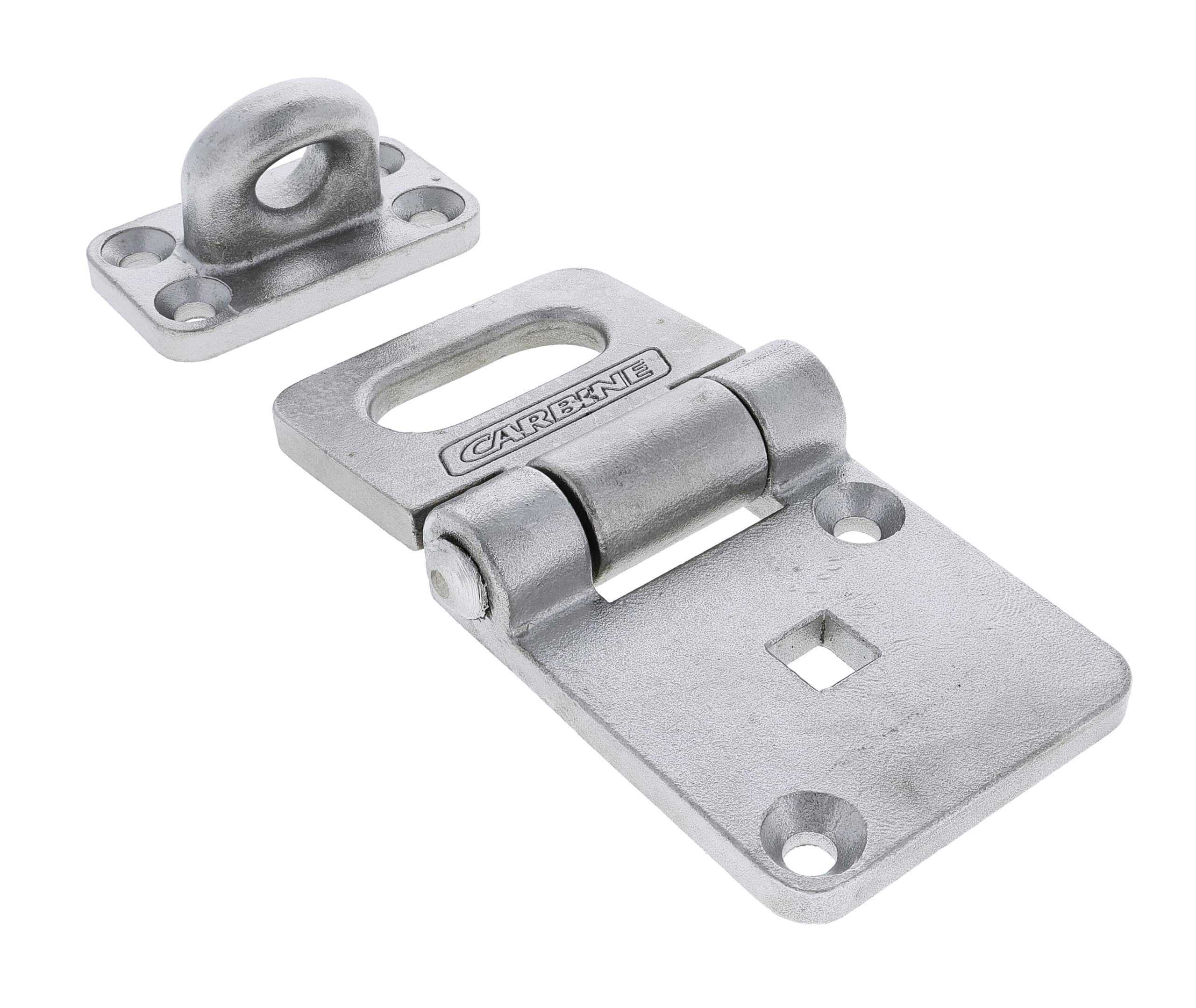c7001, carbine c7001 heavy duty hasp, carbine c7001 hasp and staple, square mounting hasp and staple, heavy duty security hasp, 120mm hasp and staple, wide plate hasp, commercial gate hasp australia