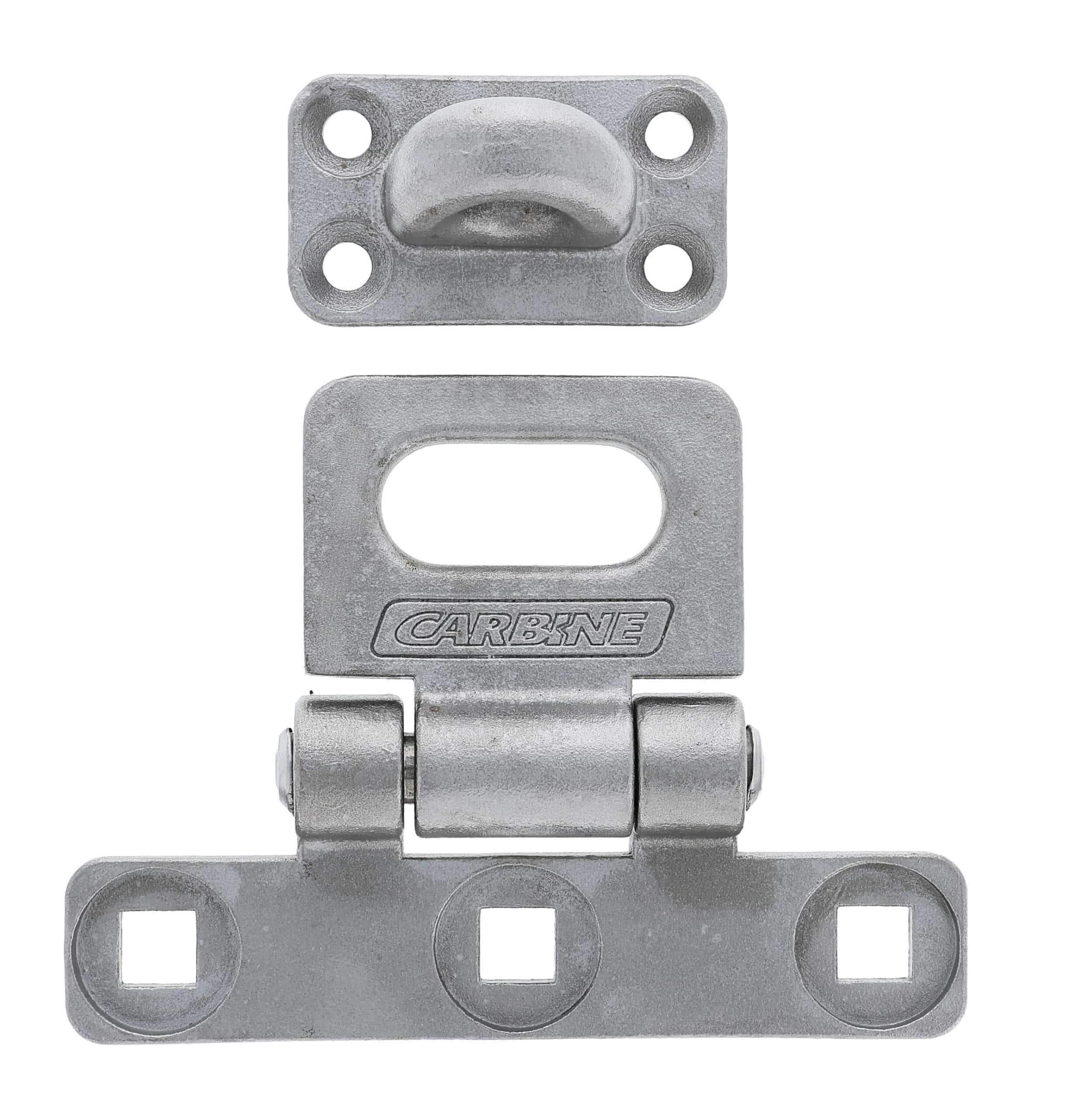carbine c7002 heavy duty hasp. c7002, hasp and staple, hasp & staple, carbine hasp and stable, secure containers,