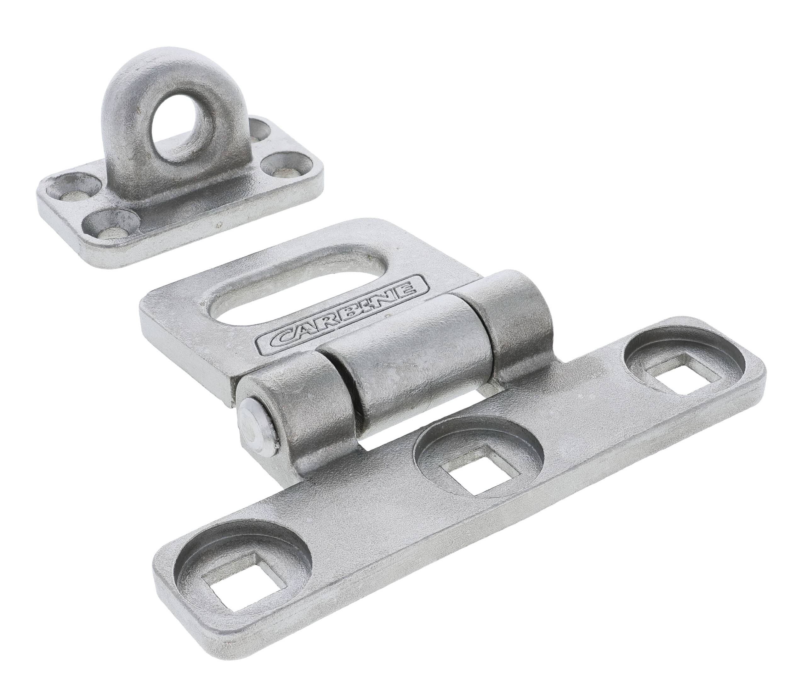 carbine c7002 heavy duty hasp. c7002, hasp and staple, hasp & staple, carbine hasp and stable, secure containers,