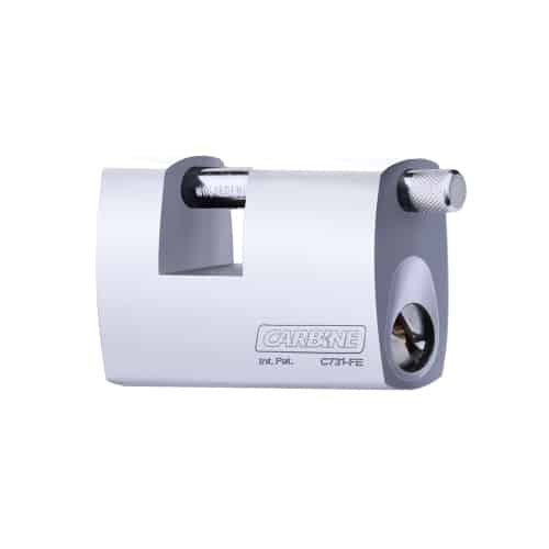 C731-FE_gyatXKD C731-FE, carbine c731 monoblock padlock, carbine c731 padlock, carbine monoblock padlock, 89mm steel monoblock padlock, shutter padlock pd cylinder, rectangular monoblock padlock australia, rekeyable commercial steel padlock