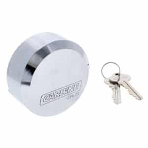 c74, carbine c74 puck style padlock, carbine c74 puck padlock, carbine c73 c74 padlock, steel puck style padlock, hidden shackle padlock, round puck lock, container puck padlock australia