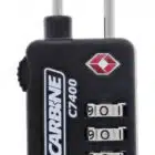 c7400, carbine c7400 tsa combination padlock, carbine c7400 padlock, tsa combination padlock, 28mm tsa padlock, travel sentry luggage padlock, 3 dial tsa lock, airline approved luggage padlock australia