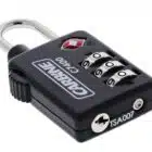 c7400, carbine c7400 tsa combination padlock, carbine c7400 padlock, tsa combination padlock, 28mm tsa padlock, travel sentry luggage padlock, 3 dial tsa lock, airline approved luggage padlock australia