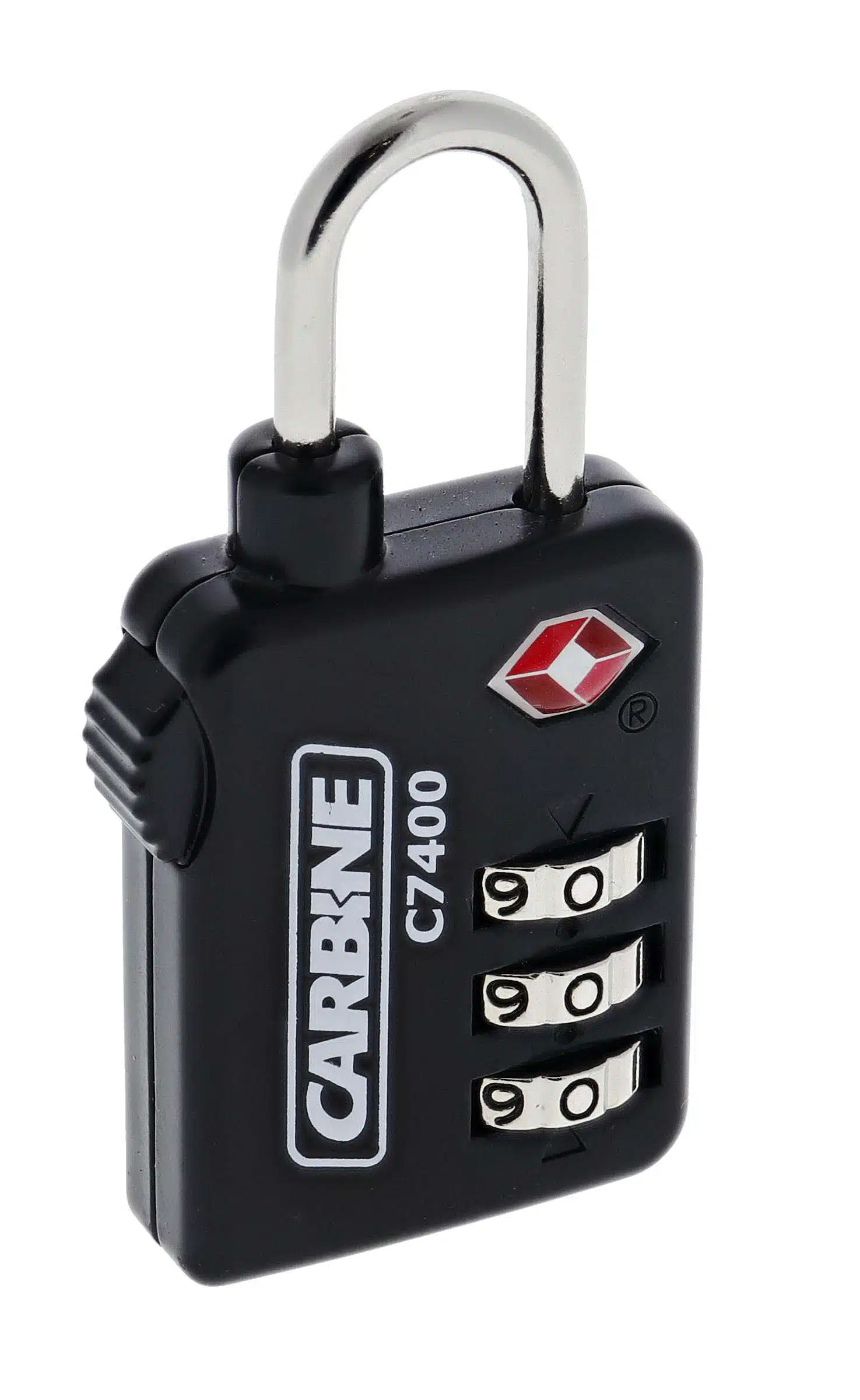 c7400, carbine c7400 tsa combination padlock, carbine c7400 padlock, tsa combination padlock, 28mm tsa padlock, travel sentry luggage padlock, 3 dial tsa lock, airline approved luggage padlock australia
