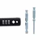 Carbine Combination Mini Multi Bolt - 3-Dial Keyless Window Lock Black (CC-MP-BL) - Thumbnail Image 5
